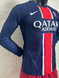 24-25 PSG Home Long Sleeve Player Version Soccer Jersey (长袖球员)