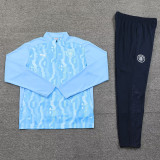 24-25 Man City Light blue Half Pull Tracksuit (半拉链)(印花)