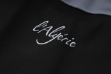 24-25 Algeria Black Kids Half Pull Tracksuit (童装)(半拉链)