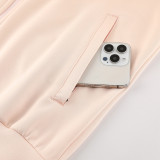 24-25 PSG Jordan Khaki Pink Jacket Tracksuit #03