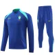 24-25 Brazil Fancy blue Half Pull Tracksuit (半拉链)