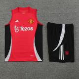 24-25 Man Utd Red Tank top and shorts suit