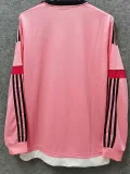 2015-2016 JUV Away Pink Retro Long Sleeve Soccer Jersey (长袖)