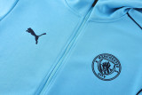 24-25 Man City Light blue Hoodie Jacket Tracksuit #01