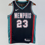 2021 Grizzlies ROSE #23 Black Top Quality Hot Pressing NBA Jersey