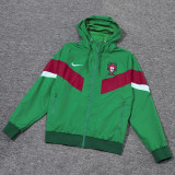23-24 Portugal Green Windbreaker (High Quality)球员