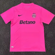 24-25 Sporting Lisbon Pink Fans Soccer Jersey