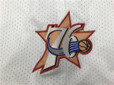76ERS White City Edition Top Quality NBA Pocket Pants #76人队