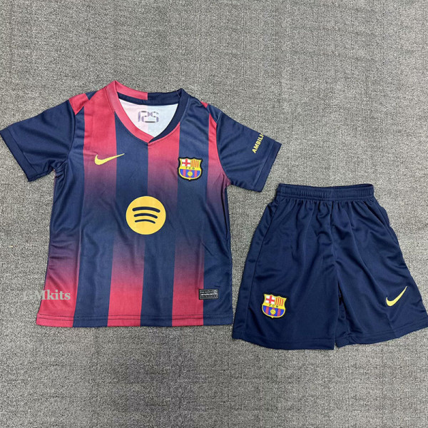 25-26 BAR Red Blue Special Edition Kids Soccer Jersey