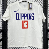 T171 Clippers GEORGE #13 White High Quality Casual T-Shirt