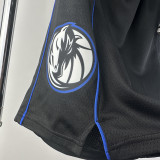 23-24 Dallas Mavericks Black City Edition Top Quality NBA Pants