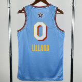 25-26 ALL-STAR LILLARD #0 Light blue Top Quality Hot Pressing NBA Jersey