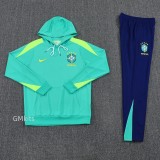 24-25 Brazil Light green Hoodie Tracksuit (卫衣套装)