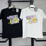 T132 Lakers Jordan Black High Quality Casual T-Shirt