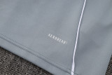 2025 AD Grey Half Pull Tracksuit (半拉链)