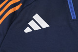 24-25 JUV Royal blue Kids Half Pull Tracksuit (童装)(半拉链)