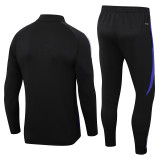 24-25 Germany Black Jacket Tracksuit (紫边)