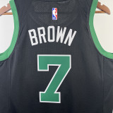 22-23 CELTICS BROWN #7 Black Top Quality Hot Pressing NBA Jersey (Trapeze Edition) 飞人版