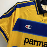 1999-2000 Parma Away Yellow Retro Soccer Jersey