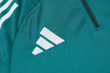 2024 AD Green Half Pull Tracksuit (半拉链)