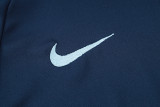 24-25 France Royal blue Half Pull Tracksuit (半拉链)