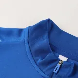 2024 AD Fancy Blue Kids Half Pull Tracksuit #AB05 (童装) (半拉链)