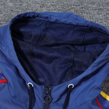 24-25 Colombia Blue&Black Windbreaker (High Quality)球员
