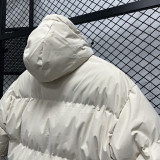 24-25 MF3 NK White Hooded Cotton Coat #棉衣