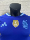 24-25 Argentina Away Long Sleeve Player Version Soccer Jersey (长袖球员)