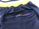 Michigan Dark blue City Edition Top Quality NBA Pocket Pants * 密歇根