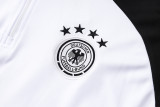 24-25 Germany White Kids Half Pull Tracksuit (童装)(半拉链)