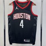 23-24 Rockets GREEN #4 Black Top Quality Hot Pressing NBA Jersey (Trapeze Edition)飞人版