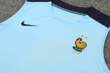 24-25 France Light Blue Tank top and shorts suit