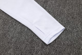 2024 JOM White Half Pull Tracksuit #2492(半拉链)