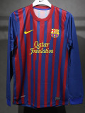 2011-2012 BAR Home Player Version 长袖球员 Long Sleeve Retro Soccer Jersey