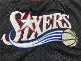 76ERS Black City Edition Top Quality NBA Pocket Pants #76人队