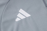 2025 AD Grey Half Pull Tracksuit (半拉链)