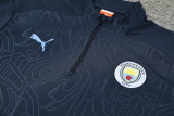 24-25 Man City Royal blue Half Pull Tracksuit (半拉链)