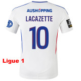 24-25 Lyon Home Player Version Soccer Jersey