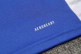 2024 AD Blue Kids Half Pull Tracksuit (童装)(半拉链)