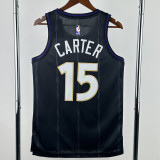 24-25 Raptors CARTER #15 Black City Edition Top Quality Hot Pressing NBA Jersey