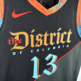 23-24 Wizards POOLE #13 Black City Edition Top Quality Hot Pressing NBA Jersey