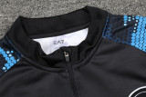 24-25 Napoli Blue Black Half Pull Tracksuit (半拉链)