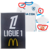 24-25 Marseille Home Fans Soccer Jersey (Print all Sponsor)