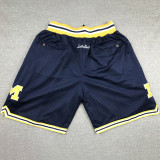 Michigan Dark blue City Edition Top Quality NBA Pocket Pants * 密歇根