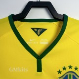 2014 Brazil Home Retro Soccer Jersey