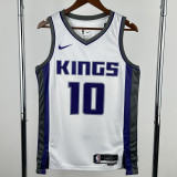 22-23 Kings DEROZAN #10 White Top Quality Hot Pressing NBA Jersey