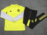 24-25 Flamengo Yellow Half Pull Tracksuit (半拉链)