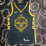 2018 WARRIORS WIGGINS #22 Black Gray Top Quality Hot Pressing NBA Jersey