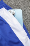 2024 AD Blue Kids Half Pull Tracksuit (童装)(半拉链)